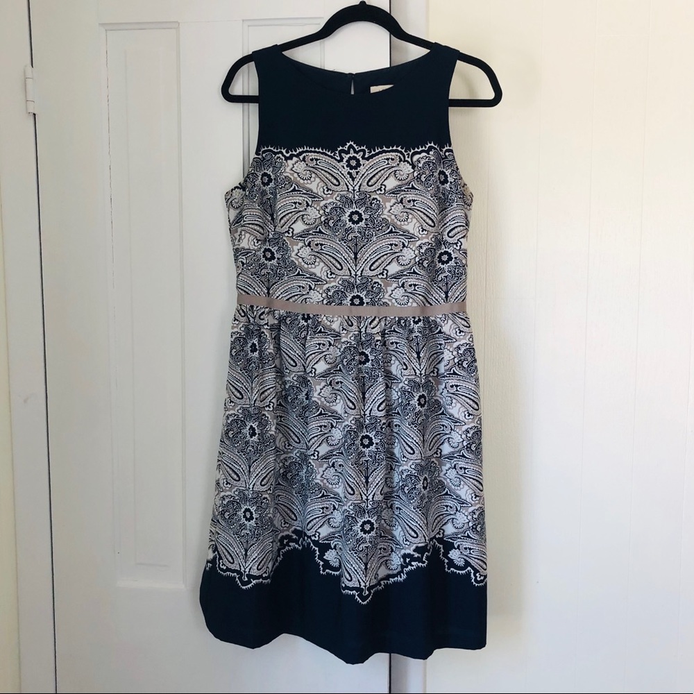 Loft light A-line summer dress Size 8